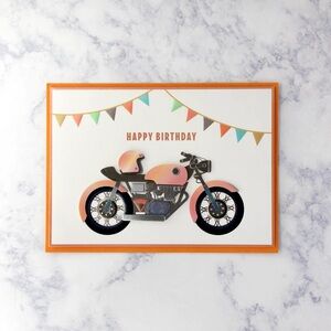 🆕Papyrus Motorcycle Birthday Greeting Card